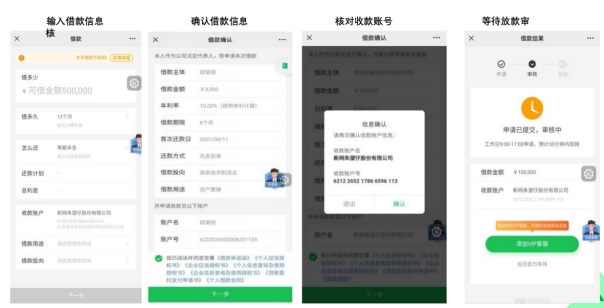 新网银行好企贷提款流程图