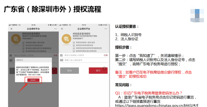 微众银行税局授权流程
