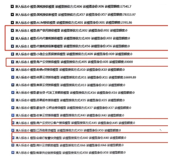 建行惠懂你查档模型