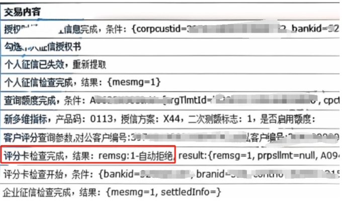 建行惠懂你评分卡拒绝