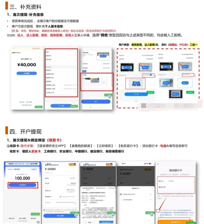 物流贷申请提款还款操作流程图