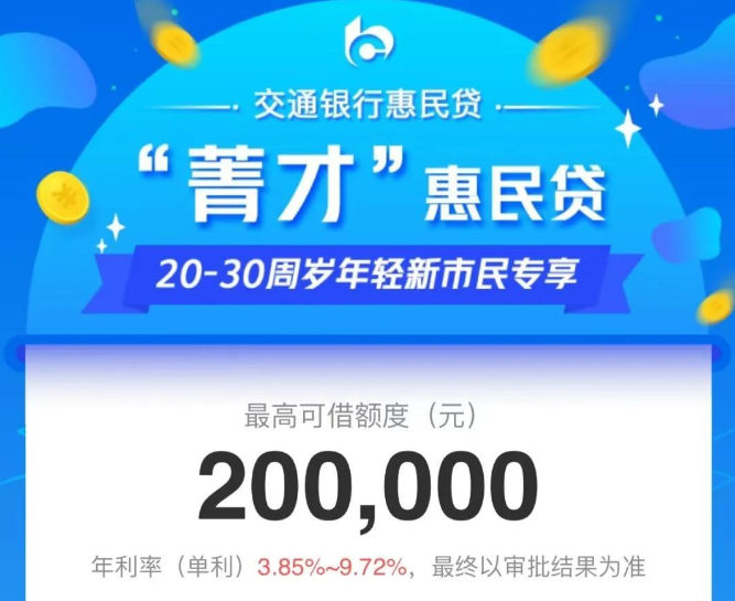 交通银行箐才惠民贷学历贷