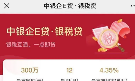中国银行税贷