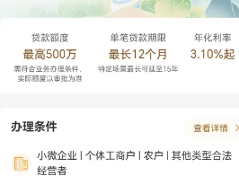 中国银行中银速贷