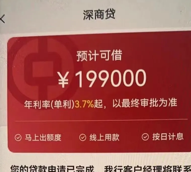 中国银行深商贷