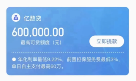 亿数贷300万额度条件宽松  亿数贷申请条件及优客画像