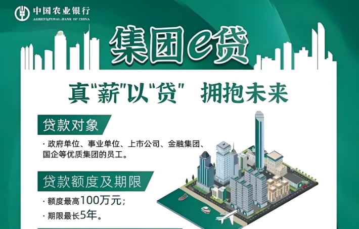农行集团e贷和网捷贷是一回事吗？农行集团e贷通过率高吗？