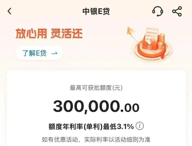 中银e贷 中银e贷