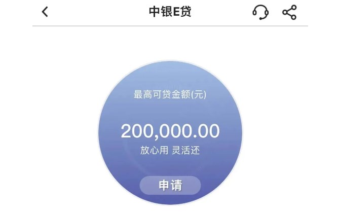 中银e贷 中银e贷