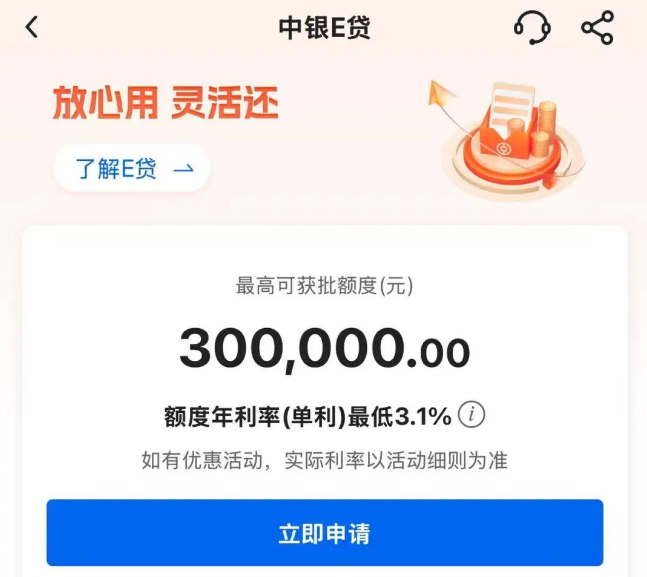 中银e贷