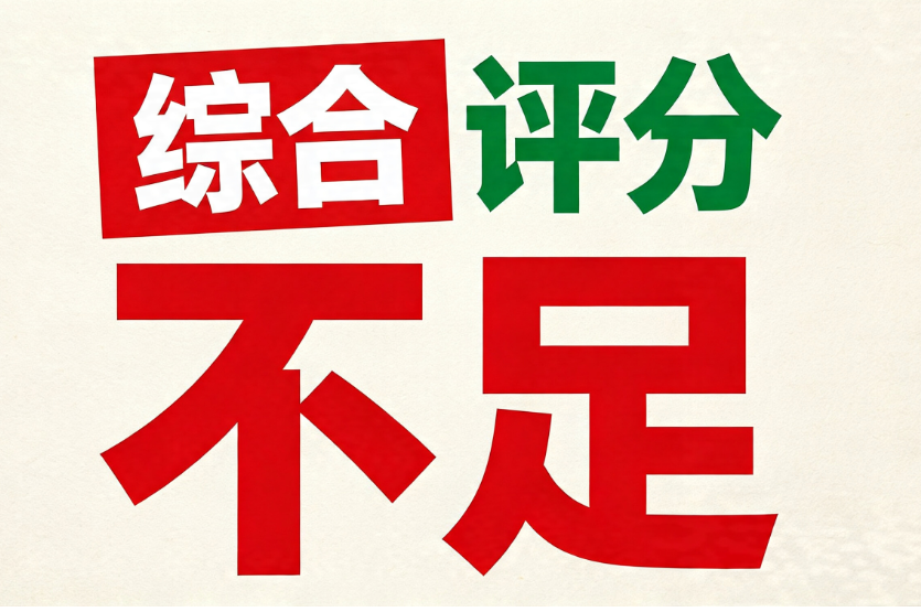综合评分不足
