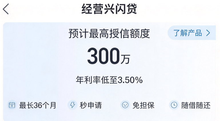 经营兴闪贷 经营兴闪贷