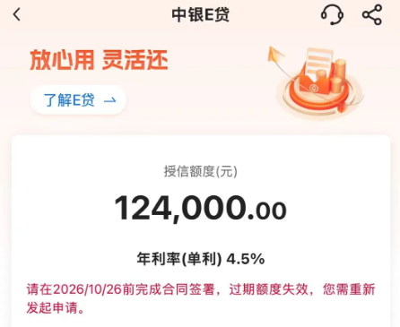 中银e贷
